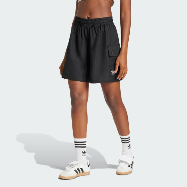 Svart Essentials Woven High-Waist Cargoshorts