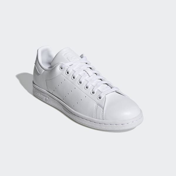 White adidas Stan Smith Shoes, Q47225