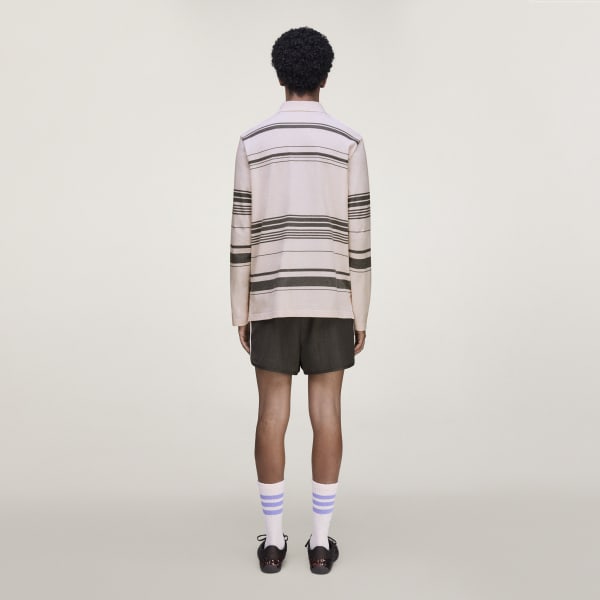 Wales Bonner ピンク ポロシャツ M Roots polo shirt in pink - Wales Bonner | Mytheresa