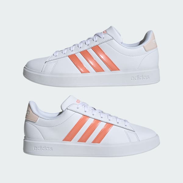 Peach and white adidas deals