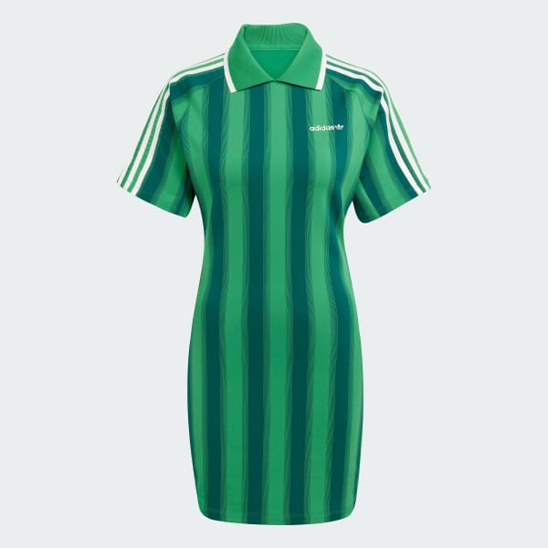 Green Soccer Inspired Graphic Dress