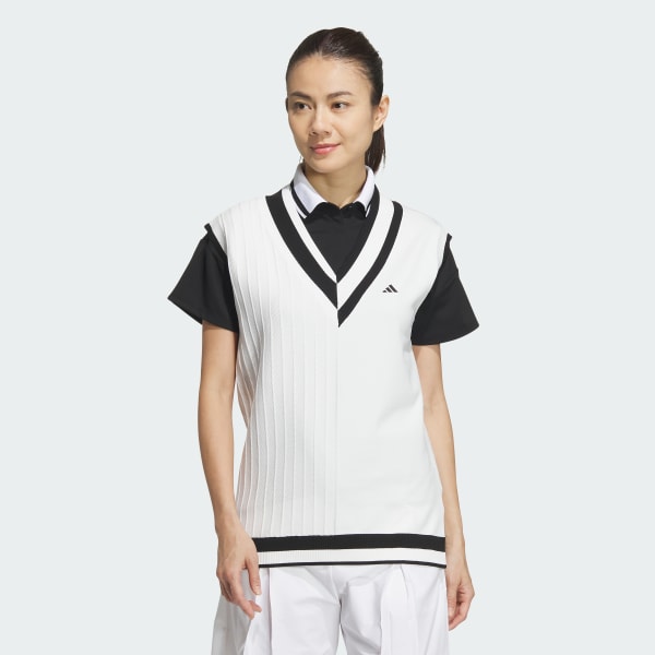 adidas Loose Fit Knit Vest White adidas Thailand