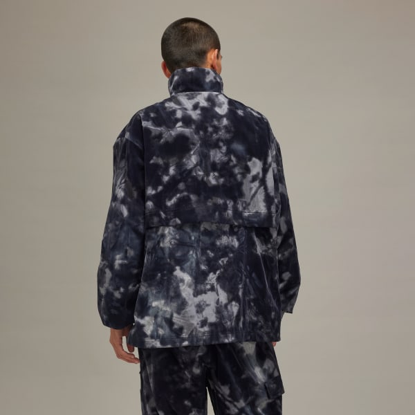 สีดำ เสื้อแจ็คเก็ตเชลล์ผ้าไนลอนซิปครึ่งตัว Y-3 3-Stripes