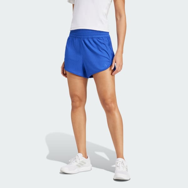 Pacer All Gym Seasonal Rib High Rise Tonal 3 Stripes Shorts
