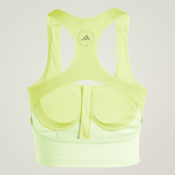 adidas by Stella McCartney Two-Tone Zipped Crop Top - Green