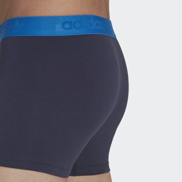 Azul Boxers de Algodão Comfort Flex HPN23