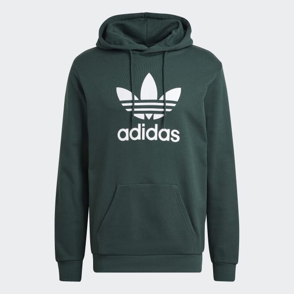 adidas Adicolor Classics Trefoil Hoodie - Green | Men's Lifestyle ...