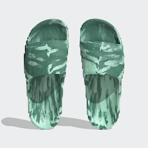 Mint green adidas slides store