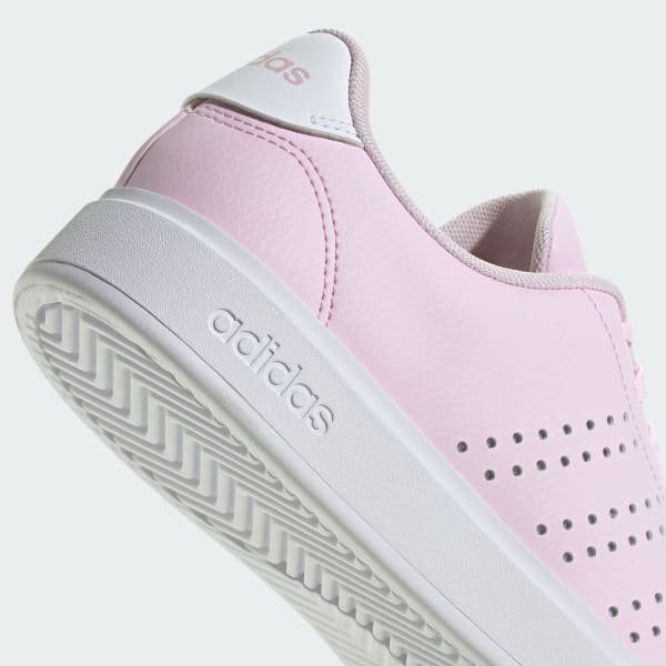 Adidas advantage white pink hot sale