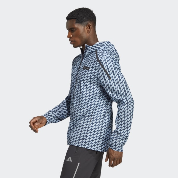Niebieski adidas x Marimekko Marathon Jacket