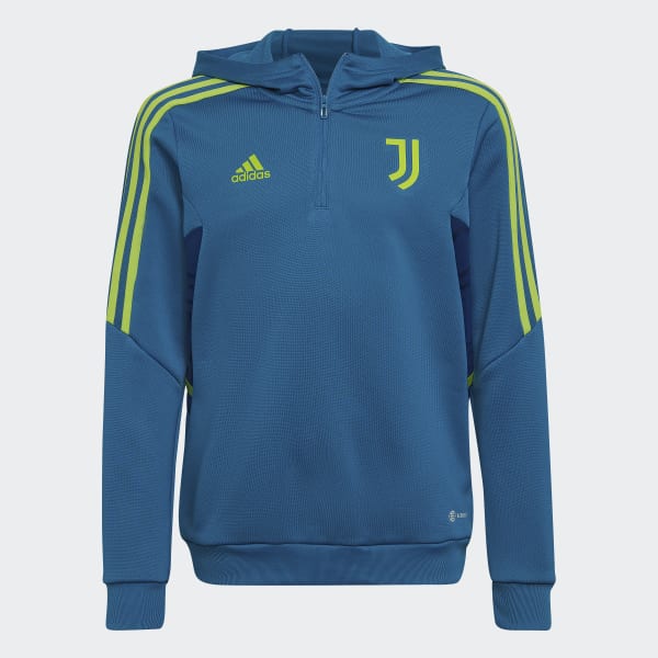 Turquoise Juventus Condivo 22 Hooded Track Top SB018