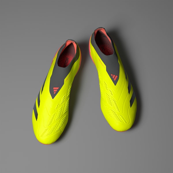 Amarillo Botines Predator Elite Sin Cordones Terreno Firme