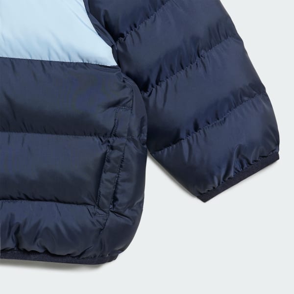 Blue Synthetic Down Jacket