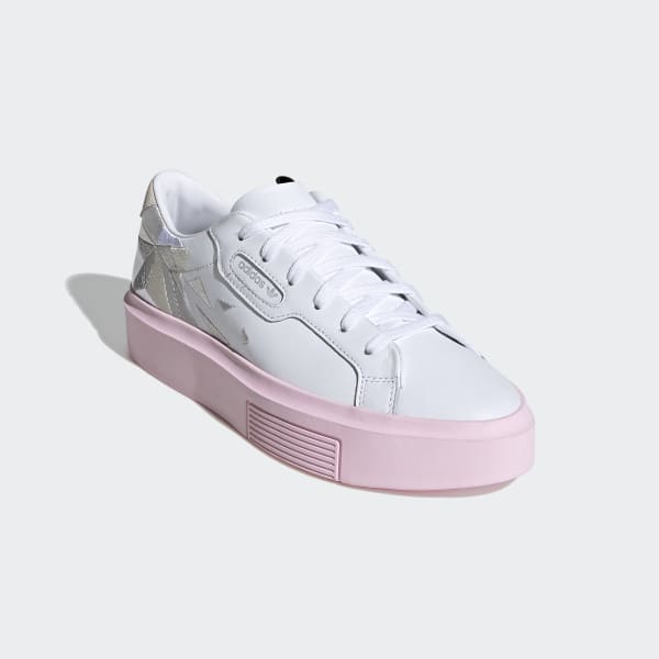 adidas sleek super white pink