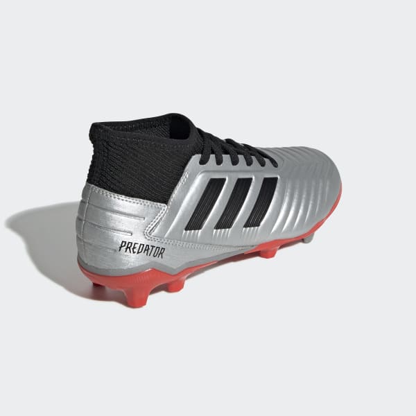 สีเงิน รองเท้าฟุตบอล Predator 19.3 Firm Ground DQV02