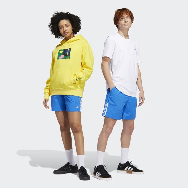 Blauw Skateboarding Water Short (Uniseks) IF681