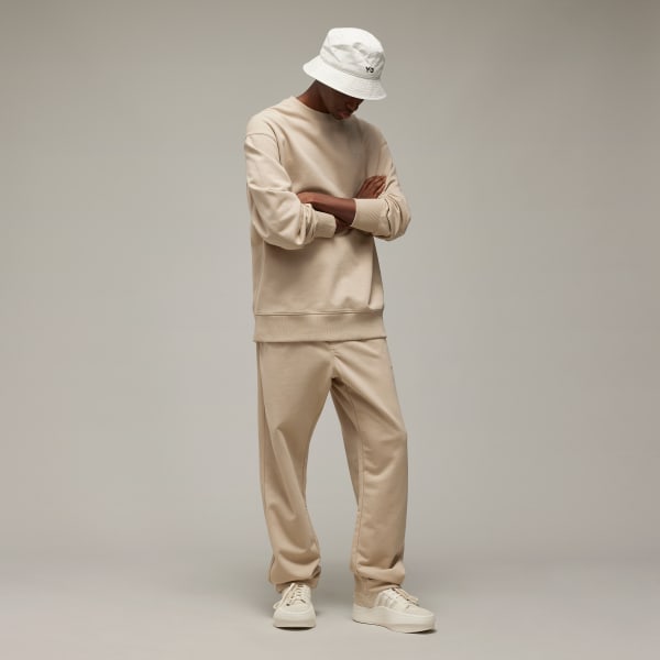 Beige Y-3 French Terry Crew Sweater