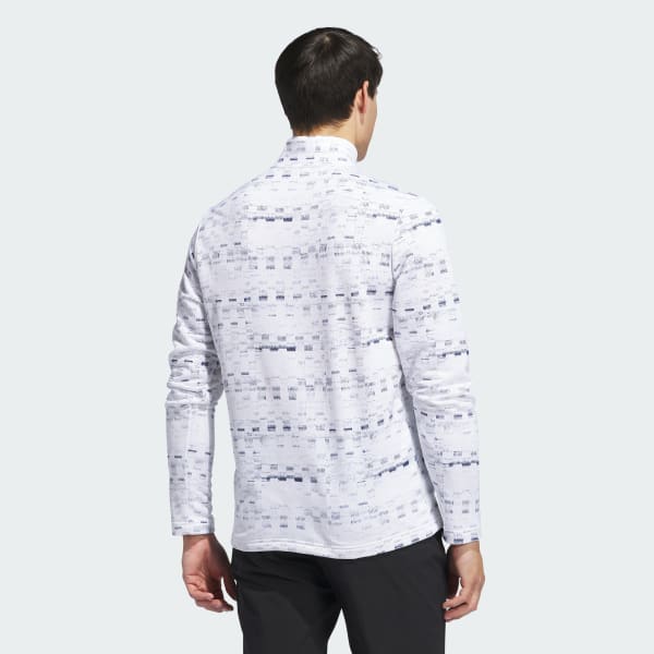 Blanco Sudadera Core Printed Quarter Zip
