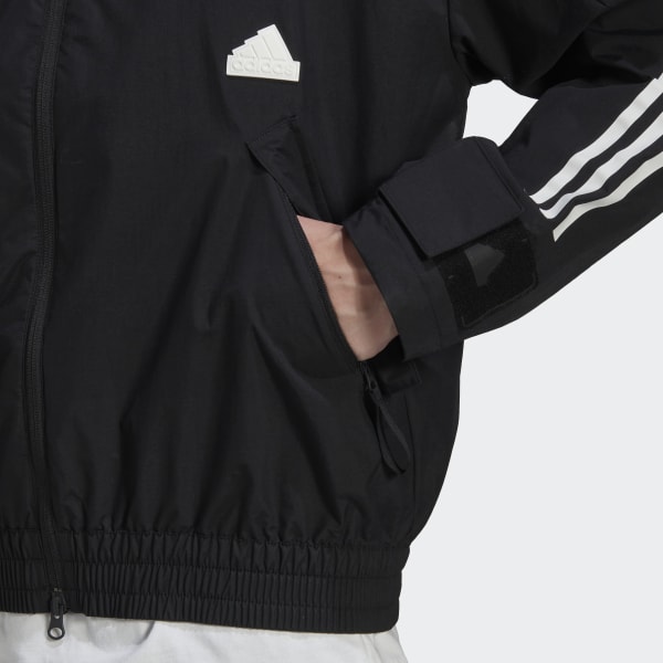 Zwart 3-Stripes Storm Jack VD041