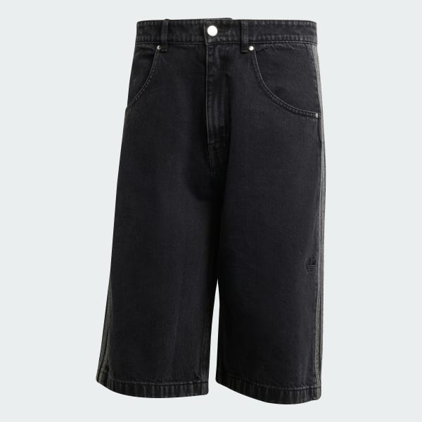 adidas / ショートパンツ/34/コットン/ブラック/JC6719/DENIM FIREBIRD SHORTS adidas Adicolor Denim Firebird Shorts - Black | Free Shipping with
