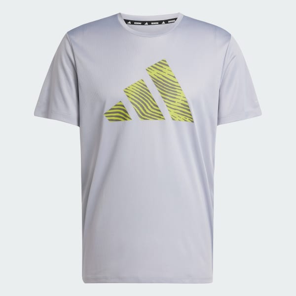 Grey Adi365 Running Essentials Brand Love Tee
