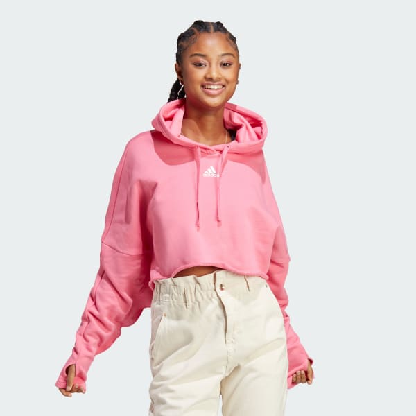 Adidas sc top cropped hoodie