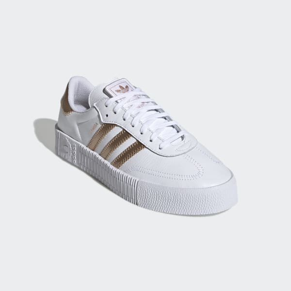 adidas sambarose white silver