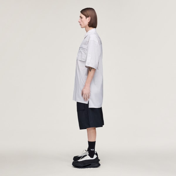 White Y-3 UT SHORT SLEEVE SHIRT