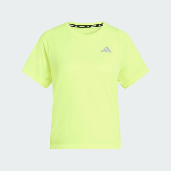 イエロー adi365 ブリーズ ランニング Tシャツ