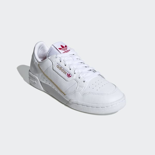 Men's Continental 80 White, Scarlet 