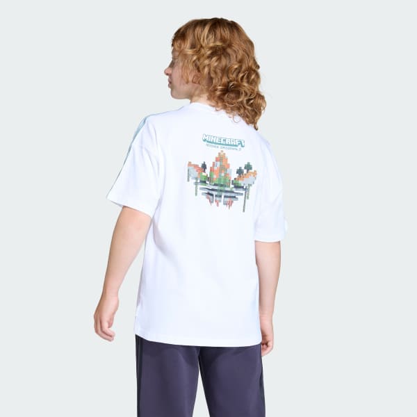 Blanco POLERA ADIDAS MINECRAFT HOLGADA DE MANGA MURCIÉLAGO