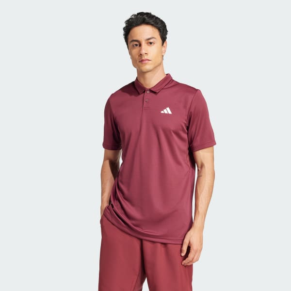 Burgundy Polo Shirt Tenis Climacool