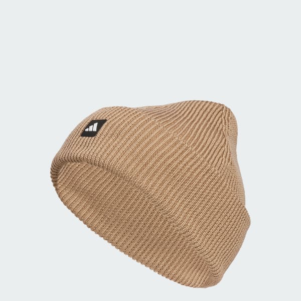 adidas Men's Premium Cuff Fold Beanie - Brown | Free Shipping with