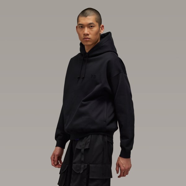 Black Y-3 Brushed Terry Hoodie