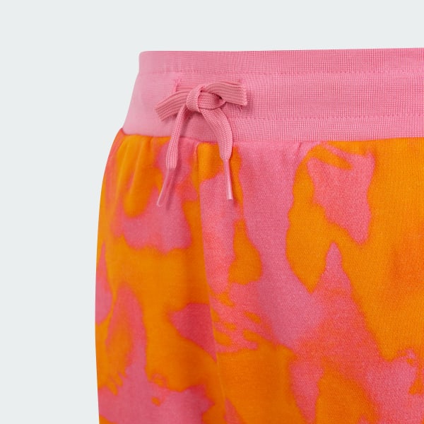 Naranja Shorts Verano Estampado
