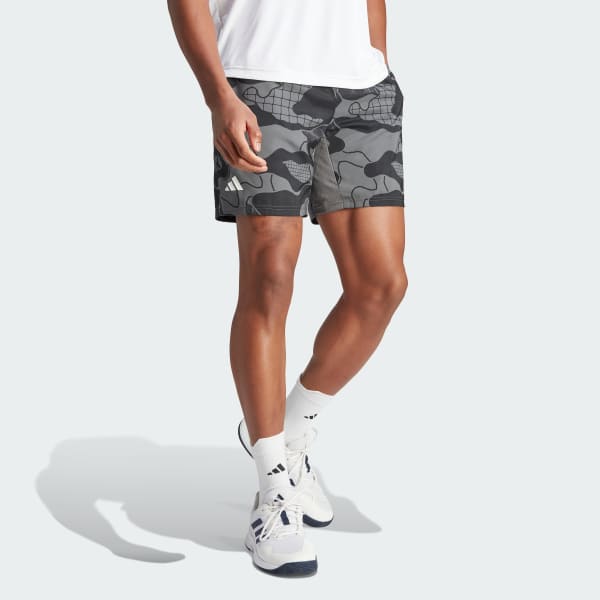 Cinza Shorts Club Graphic Tennis