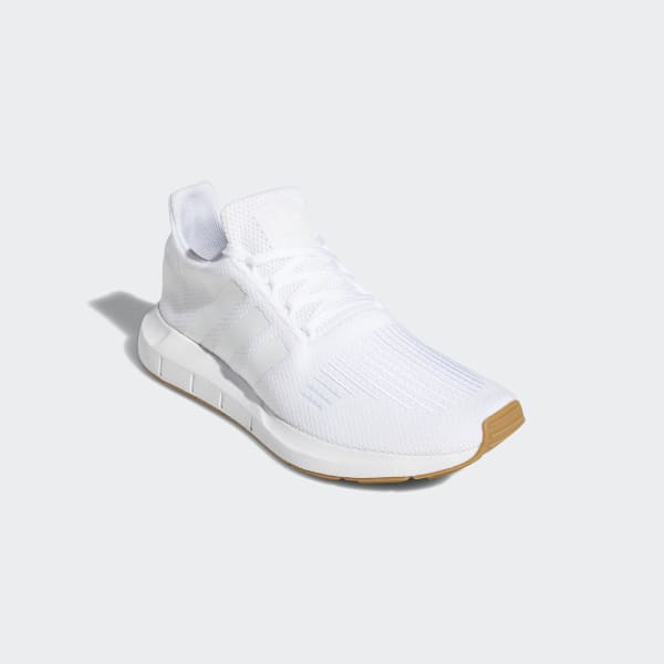 white and gold adidas swift run