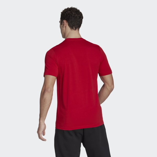 Rood FC Bayern Essentials Trefoil T-Shirt BUT99