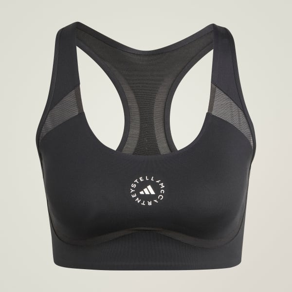 Schwarz adidas by Stella McCartney TruePurpose Power Impact Training Medium-Support Sport-BH
