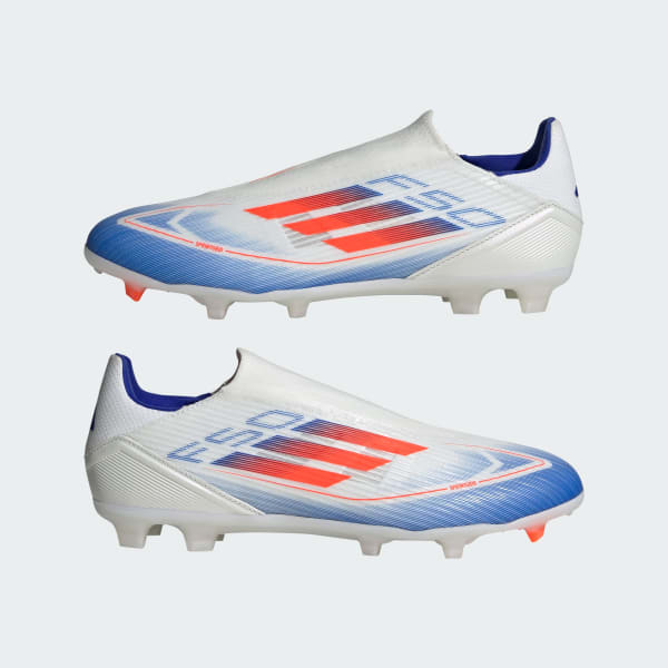 adidas F50 League Laceless Firm Multi Ground Boots White adidas Thailand