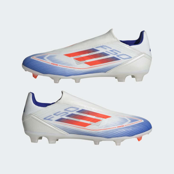 adidas F50 League Laceless Firm Multi Ground Boots White adidas Thailand