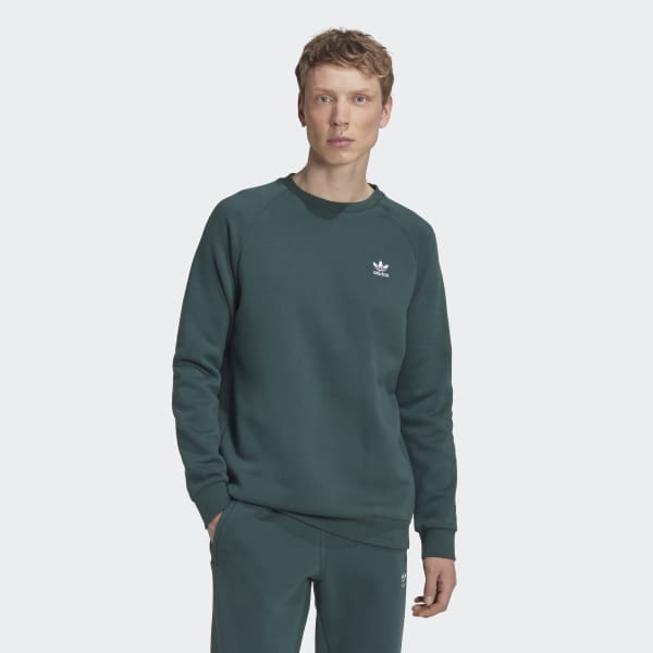 Rechazar de repuesto Persona con experiencia Sudadera cuello redondo Adicolor Essentials Trefoil - Verde adidas | adidas  España