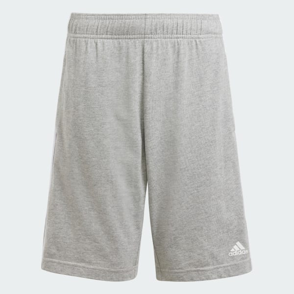 Cinza Shorts Malha Essentials Três Listras