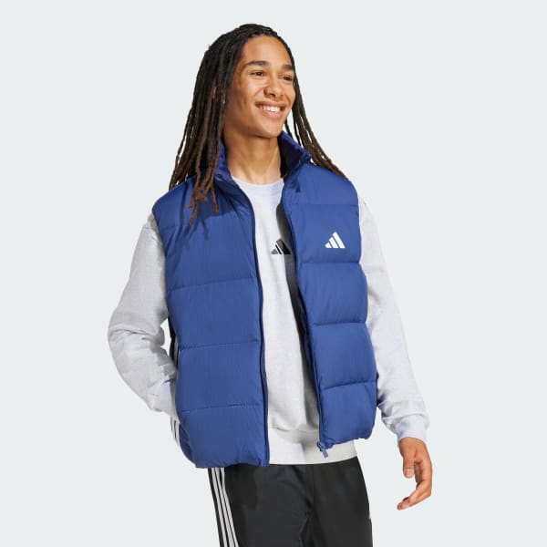 Blue Essentials Climawarm 3-Stripes Puffer Down Vest
