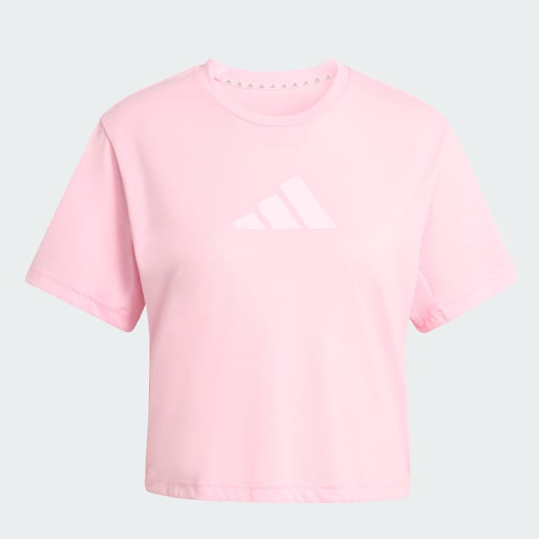 Rosado Polera de Entrenamiento Train Essentials Big Logo Performance