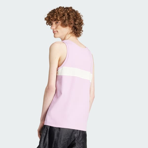 Morado Polera sin Mangas Premium Cut Line 80s Acanalada