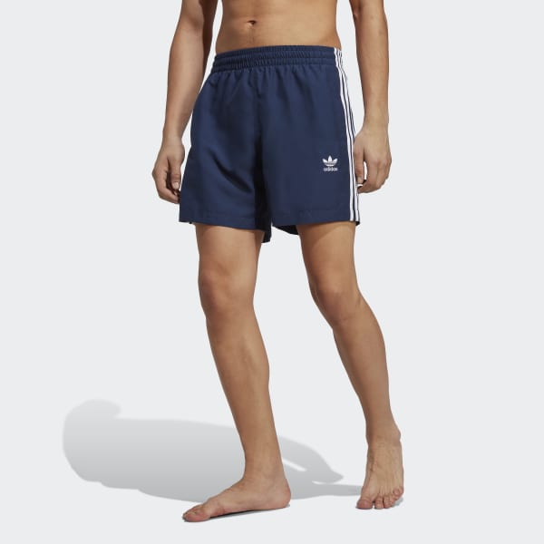 adidas Adicolor 3-Stripes Swim Shorts - Blue | Men's Swim | adidas US