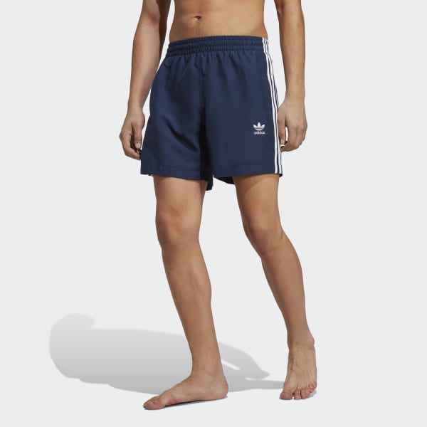 Niebieski Originals Adicolor 3-Stripes Swim Shorts