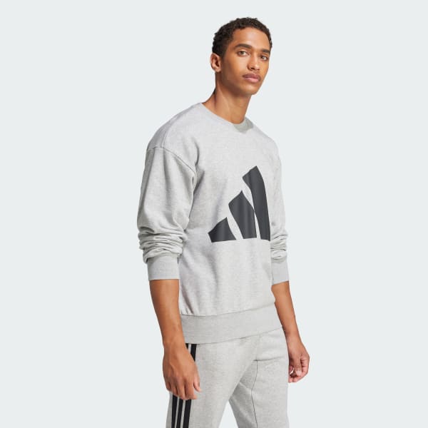 sedá Mikina Essentials Big Logo French Terry