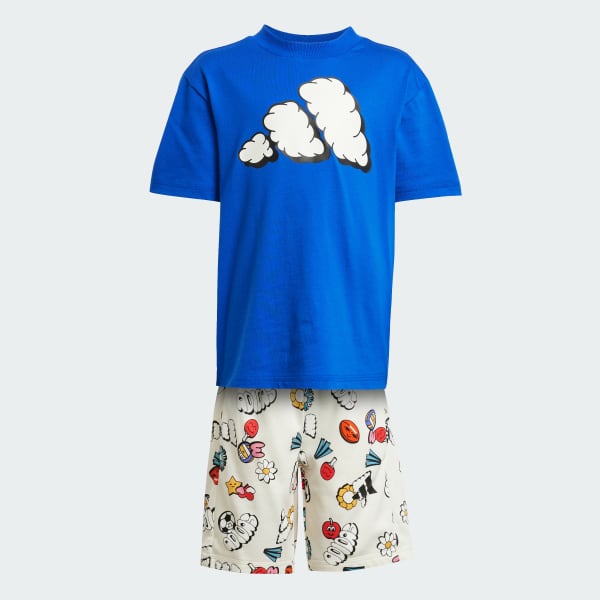 Azul Conjunto de Jersey Seasonal Essentials Fun Kids